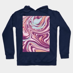 Groovy 70s Marbling Swirls 1 Hoodie